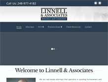 Tablet Screenshot of linnellfirm.com